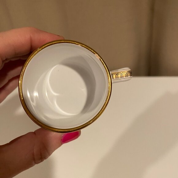 Vintage Neofitou Keramik 24k Gold Espresso Cup Handmade in Greece 2" Tall - Picture 7 of 7